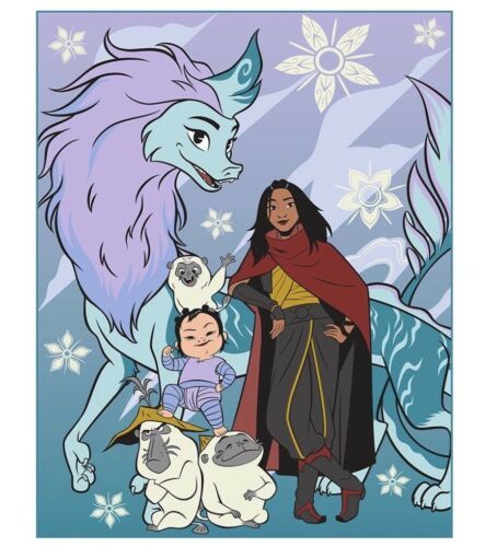 PRINCESS RAYA CREW DISNEY PLUSH BLANKET SOFTY AND WARM TWIN (60"x80")