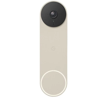 Google Nest Doorbell (Battery) - Video Doorbell Camera - Wireless Doorbell Security Camera - Linen