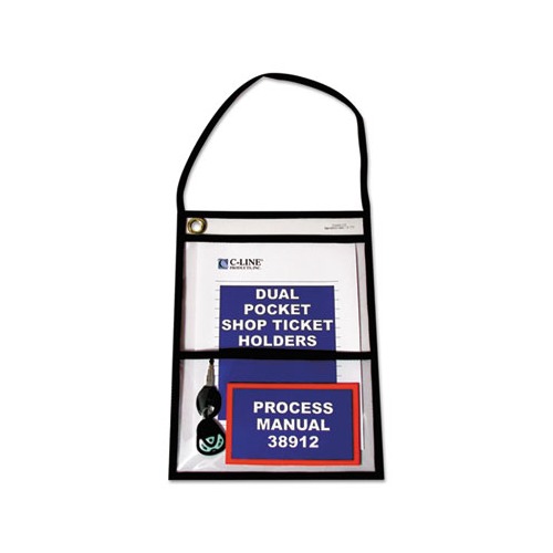 2-Pocket Shop Ticket Holder w/Strap