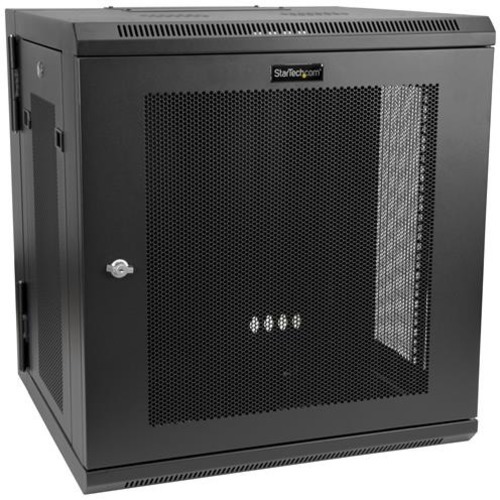 StarTech.com Wallmount Server Rack Cabinet - Hinged Enclosure - Wallmount Network Cabinet - Up to 17 in. Deep - 12U