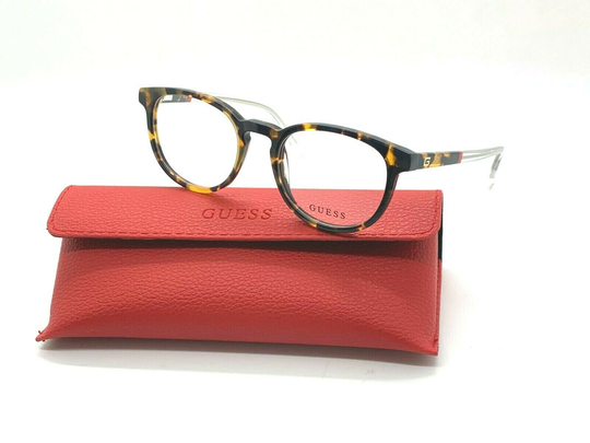 Authentic Guess GU 1973 055 TORTOISE/CLEAR 49-19-145MM Eyeglasses /CASE+ CLOTH