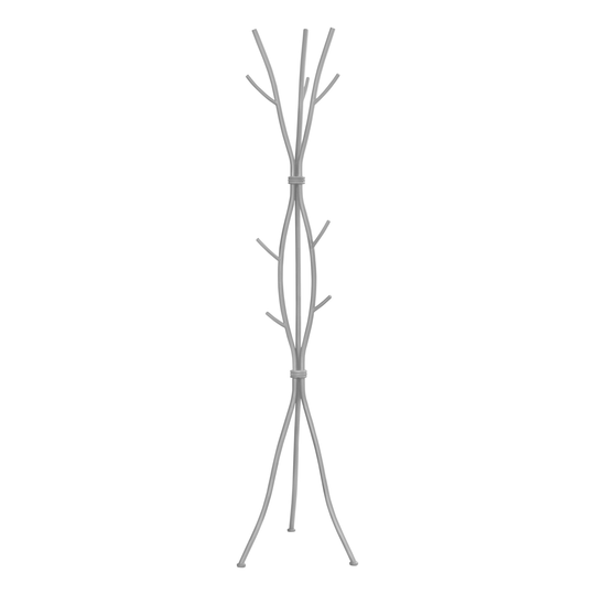 Monarch Silver 3-Hook 72" Coat Rack
