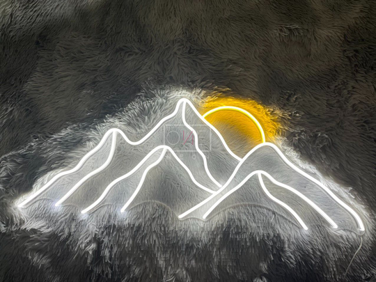 Mountains Sunset | LED Neon Sign, Neon Sign Custom, Home Decor, Gift Neon light