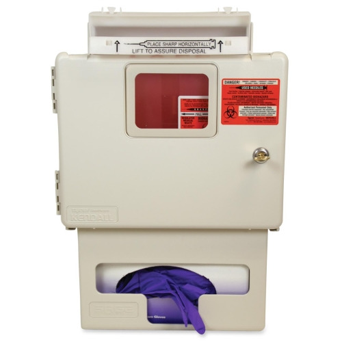 Covidien Sharps 5 Quart Wall Mount In-Room Cabinet