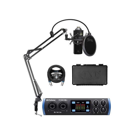 PreSonus Studio 26c 2x4, 192 kHz, USB Audio Interface for Windows and Mac Bundle