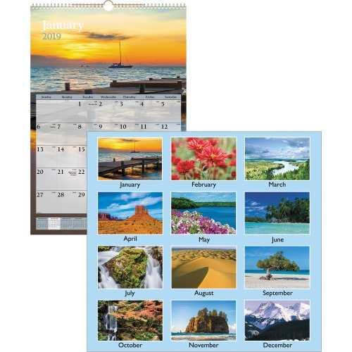 At-A-Glance Scenic Monthly Wall Calendar