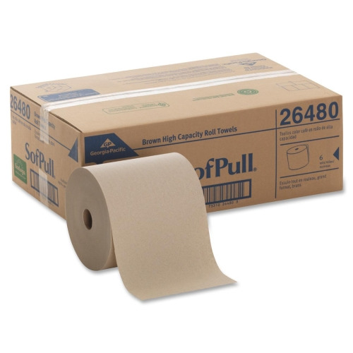SofPull Hardwound Brown Roll Paper Towels