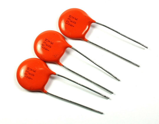 5pcs TDK/Epcos .01uF 2kv 16.8mm Radial Disk Ceramic Capacitor, 103M, 2000v