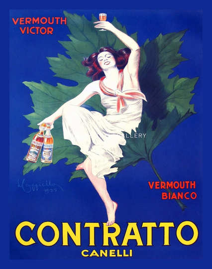 Decor POSTER.Office Home room Art Design.Contratto Wine.Liquor.Bar or club.6864