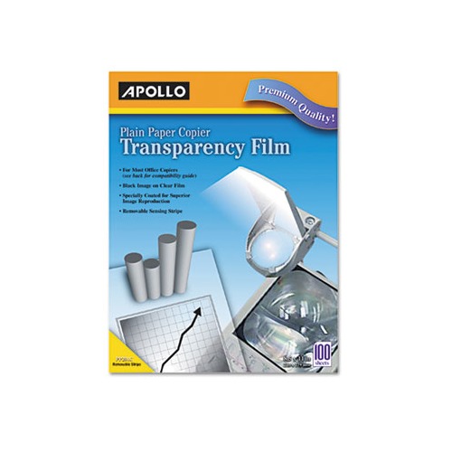 Plain Paper B/W Laser Transparency Film w/Handling Strip