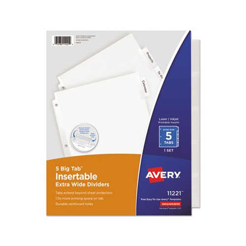 Insertable Big Tab Dividers