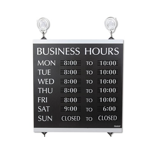 Century Series Business Hours Sign