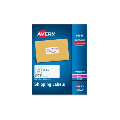 Avery Shipping Labels - Sure Feed Technology