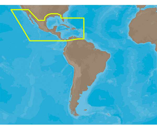 C-MAP MAX NA-M027 - Central America & The Caribbean - C-Card