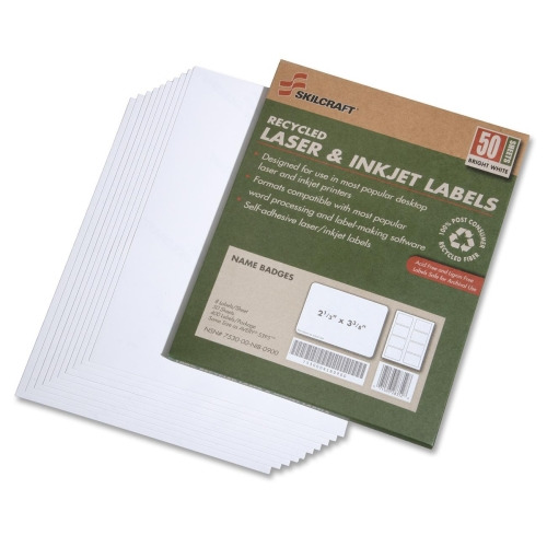 SKILCRAFT 7530-01-578-9299 Name Badge Label