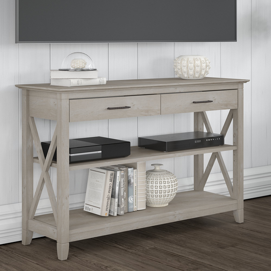 Washed Gray Sofa Table - Key West