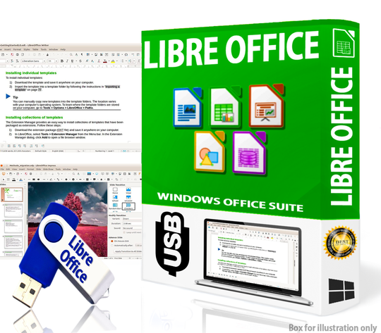 LIBRE OFFICE 2021 Home and Student USB | Professional Word Processing Suite