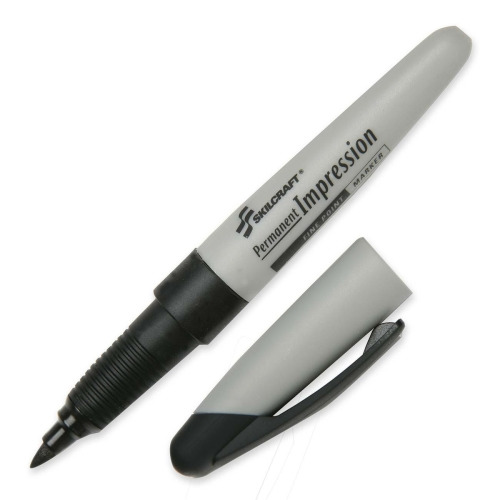 SKILCRAFT Permanent Impression Fine Tip Marker