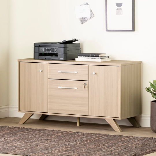 Helsy Soft Elm Credenza
