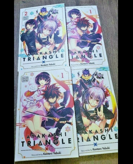 Ayakashi Triangle Kentaro Yabuki Vol.1&2 Full Set English Manga Comic EXPRESS