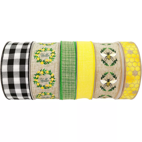 Member's Mark 6 PK Premium Wired Ribbon (Summer Collection)